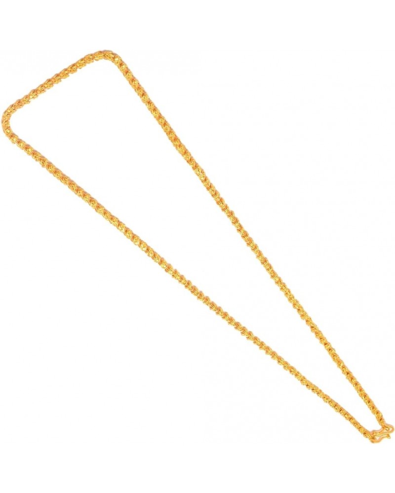 Mandi golden Chain Necklace for women and men Flower $8.54 Necklaces