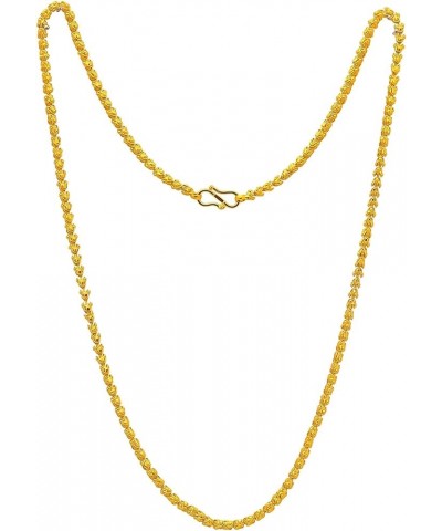 Mandi golden Chain Necklace for women and men Flower $8.54 Necklaces