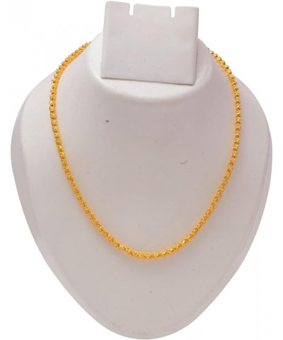 Mandi golden Chain Necklace for women and men Flower $8.54 Necklaces