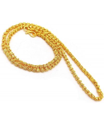 Mandi golden Chain Necklace for women and men Flower $8.54 Necklaces