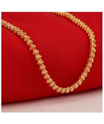 Mandi golden Chain Necklace for women and men Flower $8.54 Necklaces