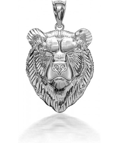 10K Yellow, White, or Rose Gold Wild Viking Bear Head Pendant Amulet Norse Slavic Jewelry - Choice of Metal 10K White Gold $8...