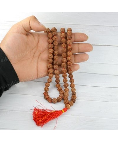 Certified Original Nepali 108+1 Rudraksha Mala for Wearing and Japa Mala 6 Mukhi Rudraksha Mala $13.05 Necklaces