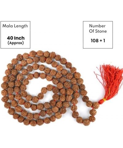 Certified Original Nepali 108+1 Rudraksha Mala for Wearing and Japa Mala 6 Mukhi Rudraksha Mala $13.05 Necklaces