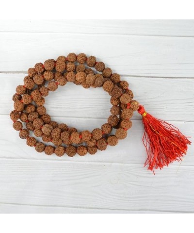 Certified Original Nepali 108+1 Rudraksha Mala for Wearing and Japa Mala 6 Mukhi Rudraksha Mala $13.05 Necklaces