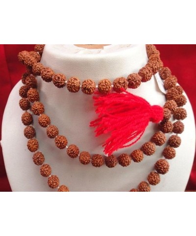 Certified Original Nepali 108+1 Rudraksha Mala for Wearing and Japa Mala 6 Mukhi Rudraksha Mala $13.05 Necklaces