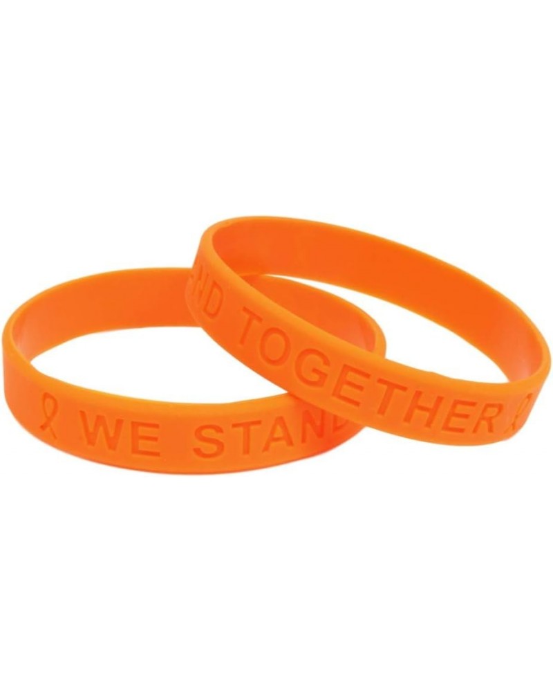 Orange Ribbon Awareness Silicone Bracelet 50 Pack $26.65 Bracelets