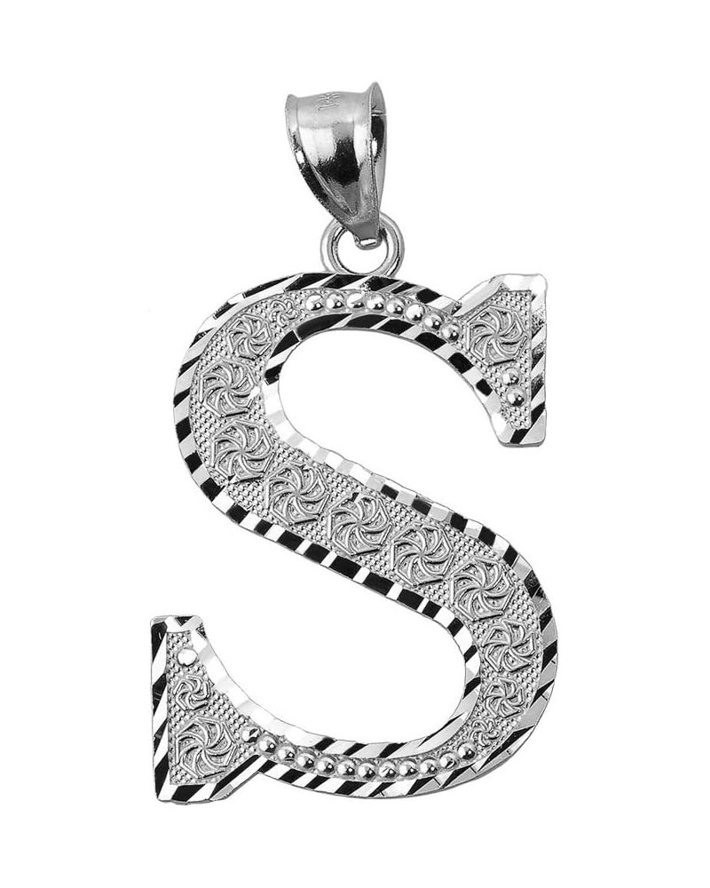 .925 Sterling Silver Initial Letters A-Z Charm Pendant 0.7 Inches S $15.89 Pendants