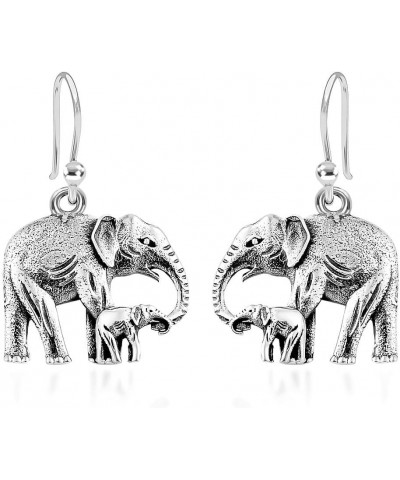 Shop LC Elephant Earrings in 925 Sterling Silver - Elephant Dangle Drop Earring for Women Costume Jewelry for Women Birthday ...