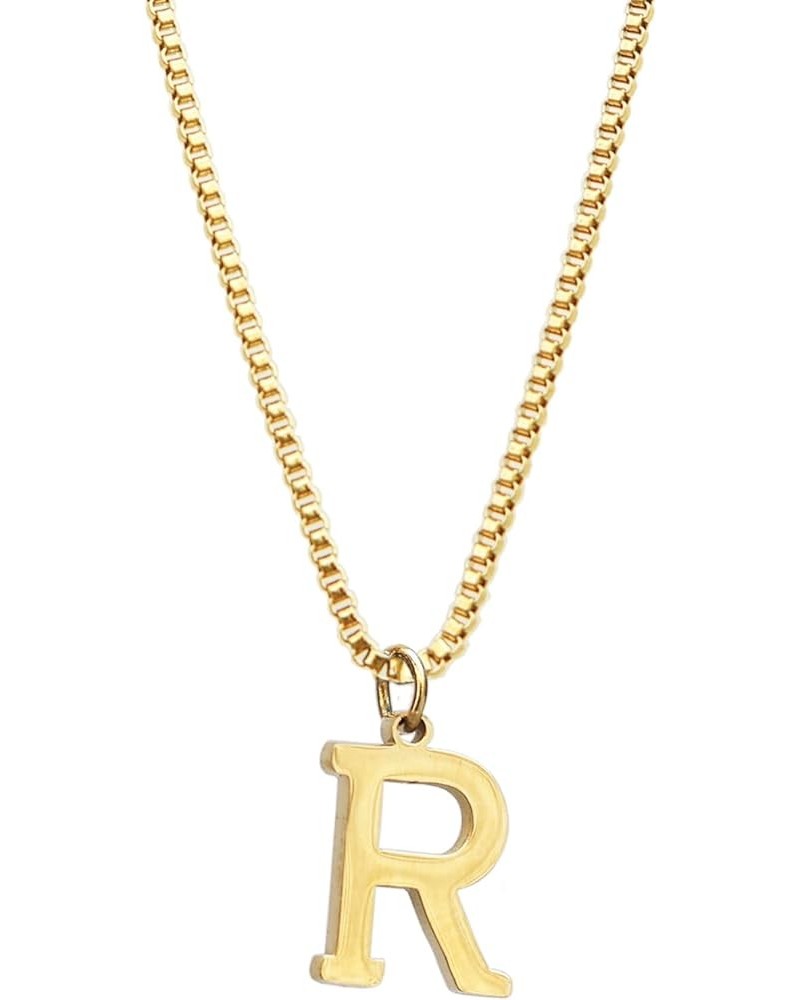 14K Gold Initial Letter Necklaces for Women Girls - Name Necklace Trendy Cute Personalized Tag Pendant Necklace - Gold Plated...