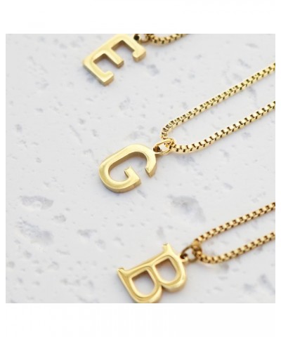 14K Gold Initial Letter Necklaces for Women Girls - Name Necklace Trendy Cute Personalized Tag Pendant Necklace - Gold Plated...