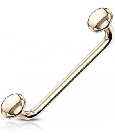 Flat Disc Ends 90 Degree Bent Staple Barbells for Surface and Snake Eye Tongue Piercings Multicolor $7.62 Body Jewelry