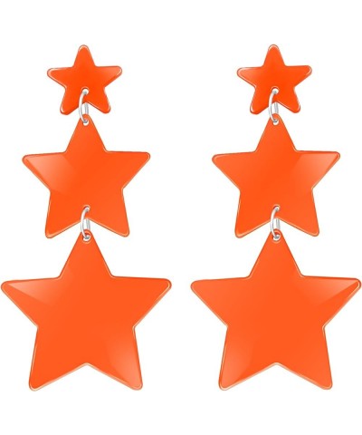 Acrylic Y2K Star Earrings for Women Girls Trendy Dangle Earrings for Her Lightweight Boho Summer Beach Statement Stars Dangli...