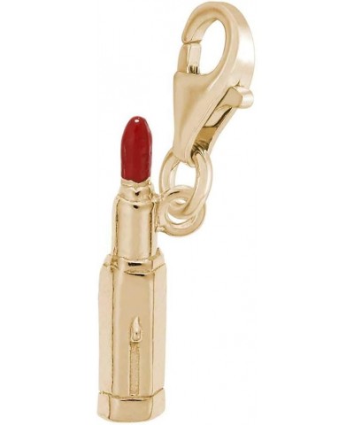 Lipstick Charm with Lobster Clasp yellow-gold-plated-silver $18.29 Bracelets