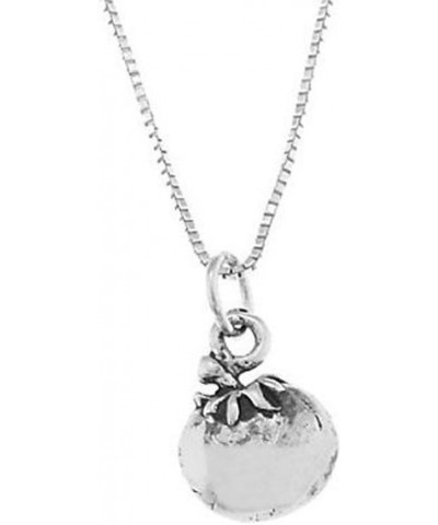 Sterling Silver One Sided Fruit of The Spirit Tomato Necklace 16.0 Inches $15.50 Necklaces