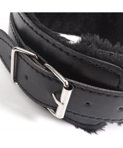 Women Pink Leather Choker Necklace, Punk Gothic Black Fluffy Name Letters Collar Leash Neck Jewelry Black Fluff SISSY $10.82 ...