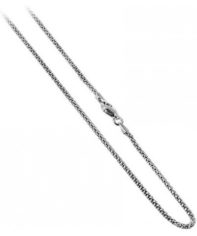 Italian 925 Sterling Silver Popcorn Chain Necklace for Women, measuring 1.8mm In Width and Featuring a Secure Lobster Clasp, ...