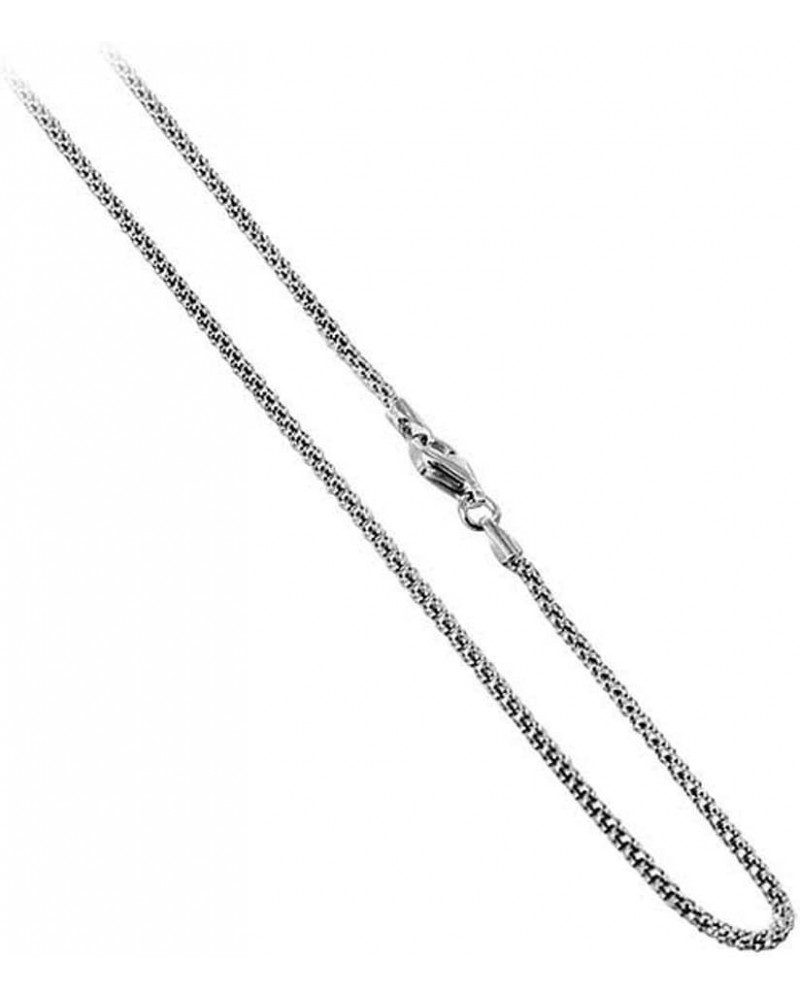 Italian 925 Sterling Silver Popcorn Chain Necklace for Women, measuring 1.8mm In Width and Featuring a Secure Lobster Clasp, ...