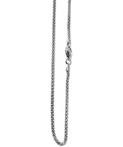 Italian 925 Sterling Silver Popcorn Chain Necklace for Women, measuring 1.8mm In Width and Featuring a Secure Lobster Clasp, ...