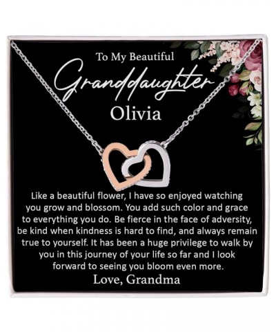 To My Daughter/Granddaughter/Step Daughter Gifts Necklace For Birthday, Father Daughter Gifts From Mom, Personalized Christma...