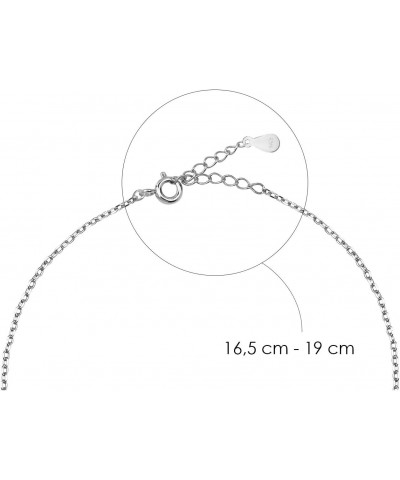 Women's Bracelet 925 Silver - Circle Ring Pendant - 30060 $9.13 Bracelets