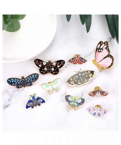 Cute Enamel Brooch Pins-Butterfly Shape Novelty Cartoon Cute Enamel Brooch Pins for Backpacks Set Badges Clothing Bags Jacket...