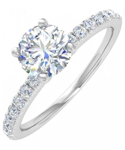 1/2 Carat Prong Set Solitaire Diamond Engagement Ring Band in 14K Gold White Gold $112.50 Rings