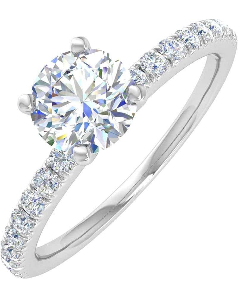 1/2 Carat Prong Set Solitaire Diamond Engagement Ring Band in 14K Gold White Gold $112.50 Rings