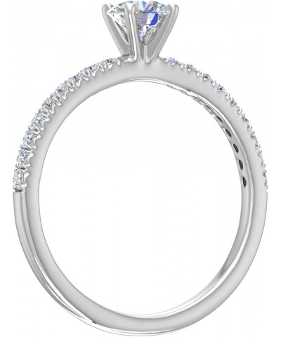 1/2 Carat Prong Set Solitaire Diamond Engagement Ring Band in 14K Gold White Gold $112.50 Rings