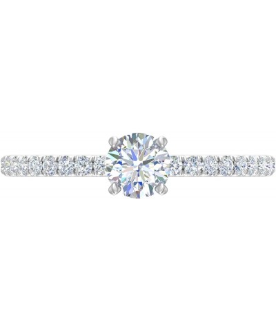 1/2 Carat Prong Set Solitaire Diamond Engagement Ring Band in 14K Gold White Gold $112.50 Rings