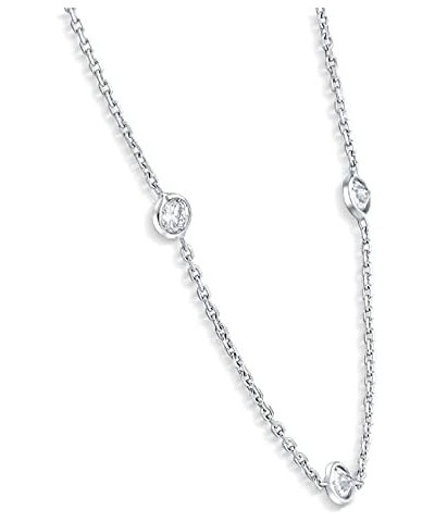 1 1/5Ct Diamonds By The Yard Necklace Lab Grown in 14k White or Yellow Gold Yellow Gold $280.55 Necklaces