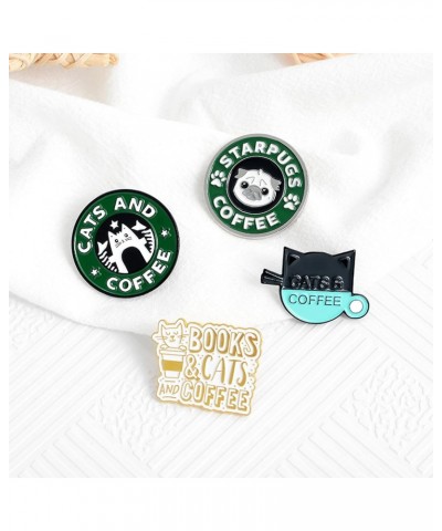 Fashion Cartoon Enamel Brooch Pins Set for Unisex Child Women's Clothing Decorate (4 CATS DOG) $7.64 Brooches & Pins