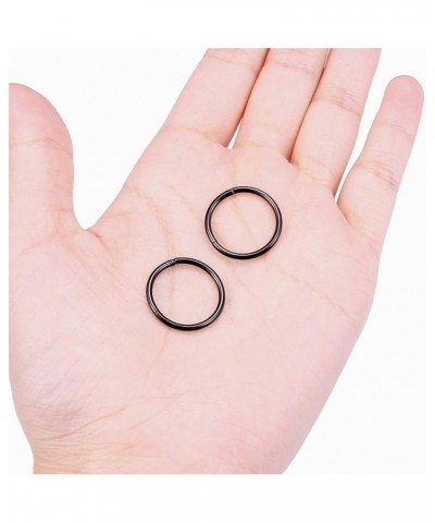 Surgical Steel Hinged Clicker Segment Nose Rings Septum Clicker 18g-16g-14g 6mm-8mm-10mm-12mm-14mm-16mm Body Jewelry Lip Ear ...