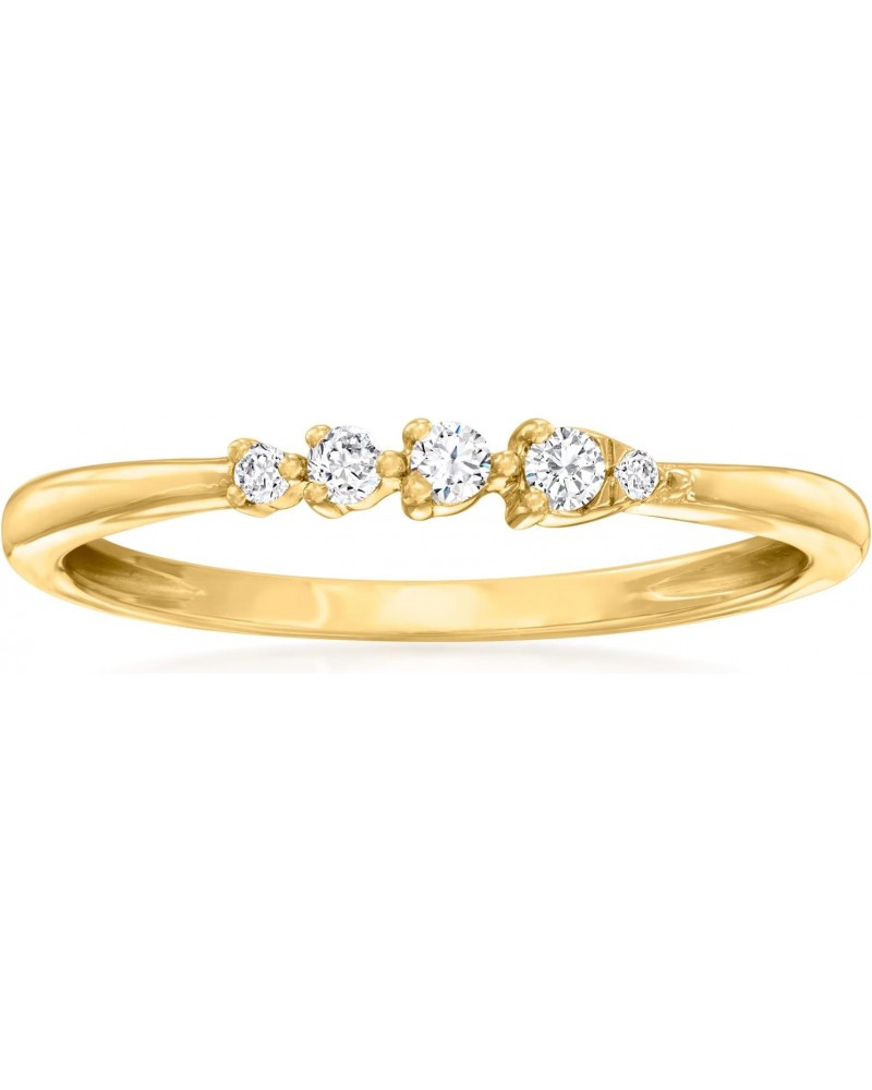 Canaria 0.10 ct. t.w. Diamond Ring in 10kt Yellow Gold $89.76 Rings