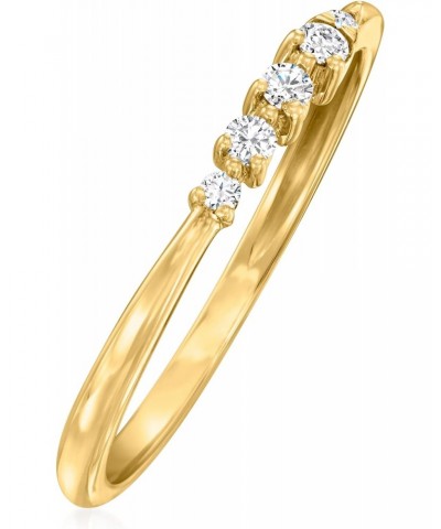 Canaria 0.10 ct. t.w. Diamond Ring in 10kt Yellow Gold $89.76 Rings