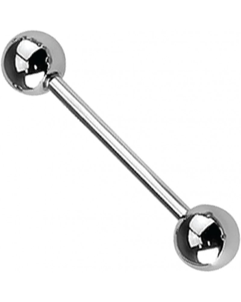 Straight Barbell Stainless Steel 00G-18G BR Nose Nipple Tragus Tongue Piercing Jewelry 16G, 25mm (Large), Silvertone $7.94 Bo...