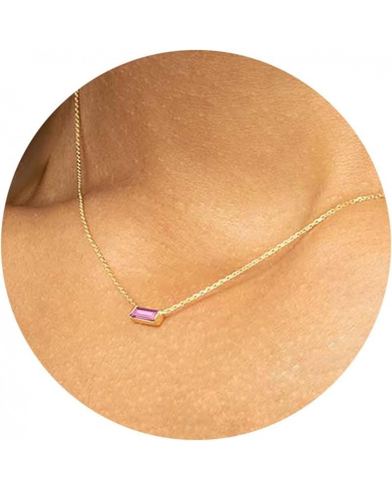 Easter Gifts for Teen Girls - Gold Birthstone Necklace for Women Dainty Birthstone Pendant Necklace for Teen Girls Birthday G...