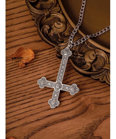 Gothic Cross Necklace, Cross Choker, Cross Necklace for Women, Goth Necklaces, Halloween Christmas New Year Goth Jewelry Gift...