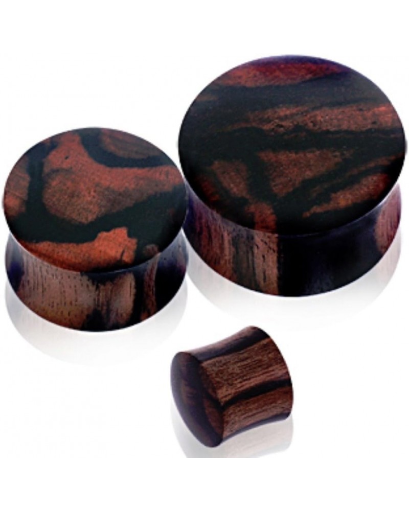 Organic Areng Zebrawood Saddle Plug 1 $8.47 Body Jewelry