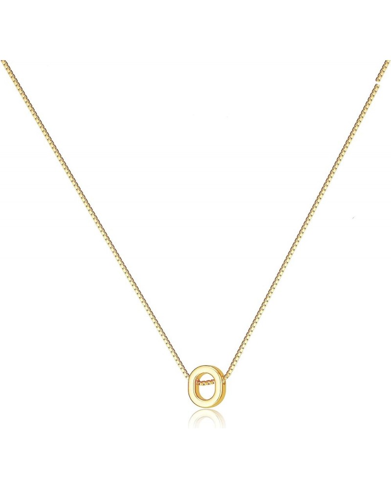 Gold Initial Necklaces for Women, Dainty 14k Gold Plated Letter Choker Necklace Cute Monogram Necklace Tiny Initial Pendant N...