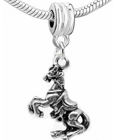 Horse 3D Dangle Charm Bead for Snake Chain Charm Bracelet $8.39 Bracelets