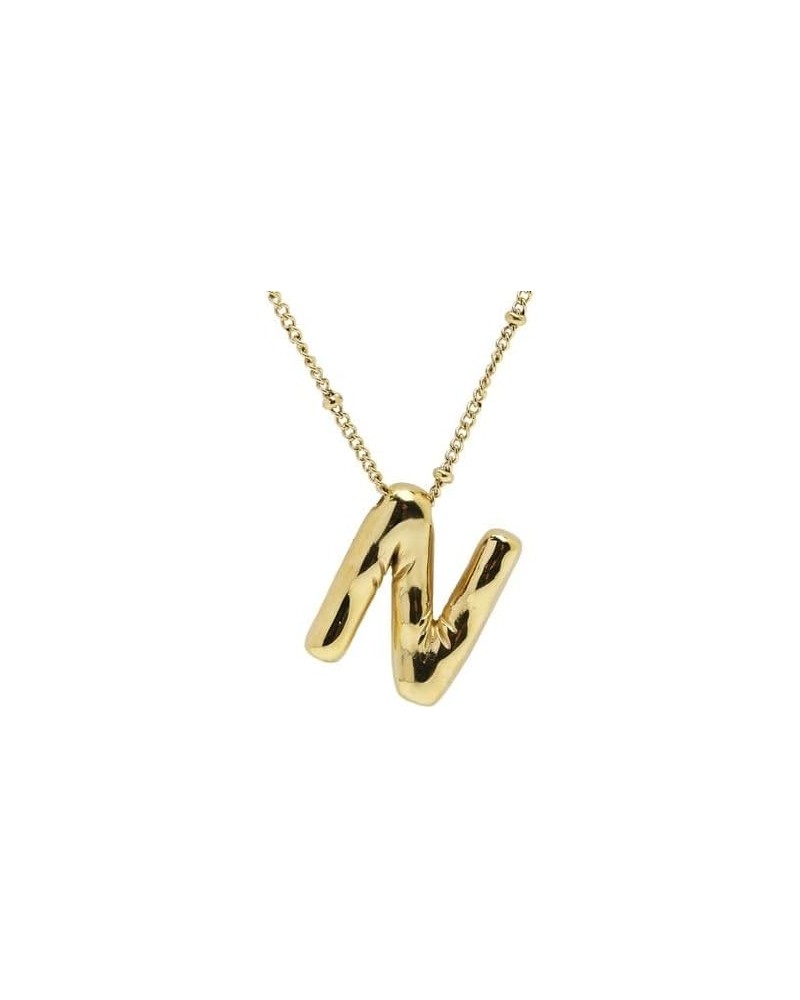 Bubble Letter Necklace Gold (N) $8.81 Necklaces