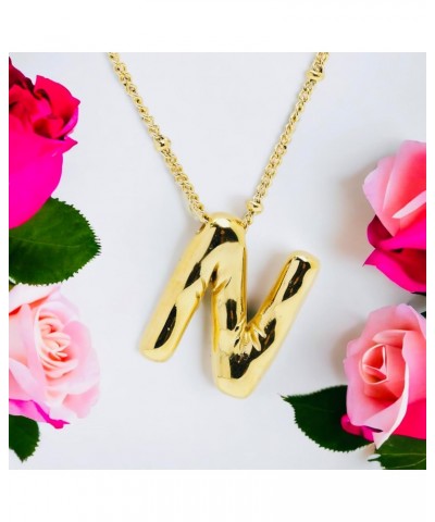 Bubble Letter Necklace Gold (N) $8.81 Necklaces