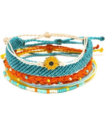 Waterproof Adjustable Boho Bracelets Set Braided String Hawaii Jewelry Gifts for Women Teen Girls Multicolor $8.83 Bracelets