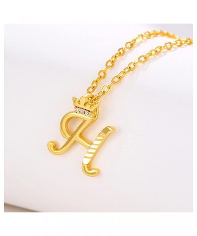 Women Necklace Letter Necklace Women's Shiny Zircon Brass Gold Plated Pendant Necklace Gift Mother Friends Lovers Women's Gif...