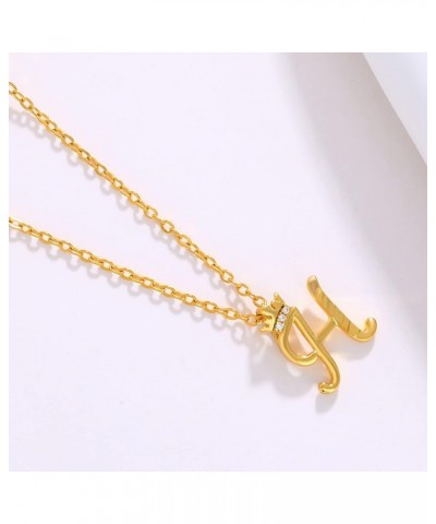 Women Necklace Letter Necklace Women's Shiny Zircon Brass Gold Plated Pendant Necklace Gift Mother Friends Lovers Women's Gif...