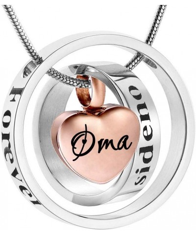 misyou Rose Gold Urn Necklace for Ashes Stainless Steel Memorial Cremation Jewelry for Women oma $10.52 Necklaces