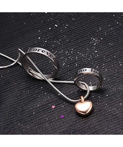 misyou Rose Gold Urn Necklace for Ashes Stainless Steel Memorial Cremation Jewelry for Women oma $10.52 Necklaces