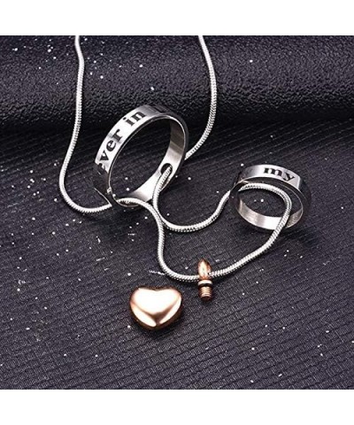 misyou Rose Gold Urn Necklace for Ashes Stainless Steel Memorial Cremation Jewelry for Women oma $10.52 Necklaces