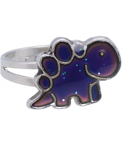 Adjustable Color Changing Mood Ring Inspirational Mystique Marble Dinosaur $6.75 Rings